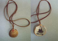 The pilgrim's shell (Pectem Maximus L) has evolved throughout the history of the "camino" into a symbol of the pilgrimage to Santiago de Compostela